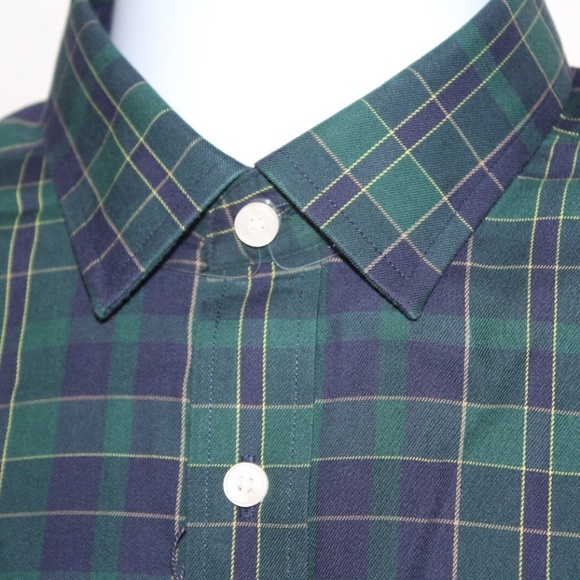 NEW UNTUCKit Langon Long Sleeve Plaid Cotton Button Down Shirt : Size M Slim Fit - Picture 5 of 6